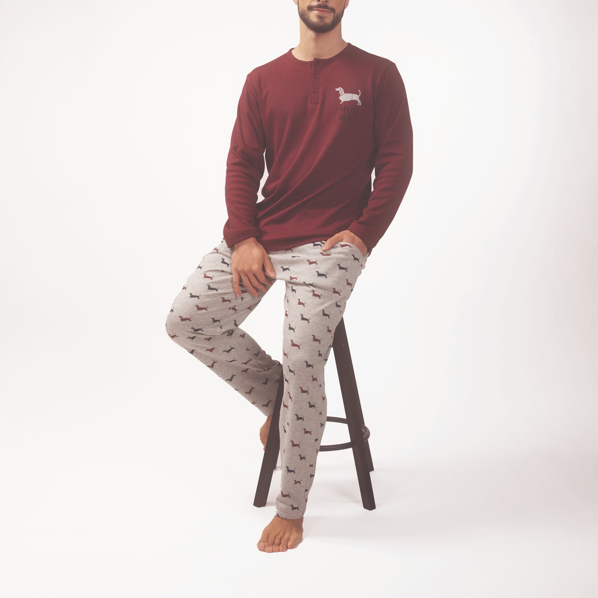 Pijama hombre Rachas & Abreu 26451 Marrón