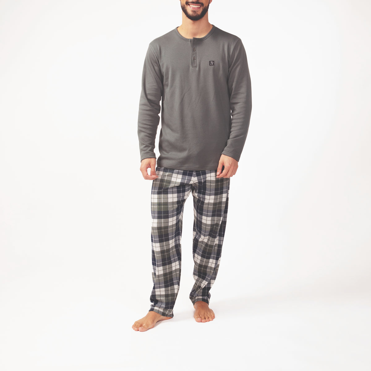 Pijama hombre Rachas & Abreu 26453 Gris