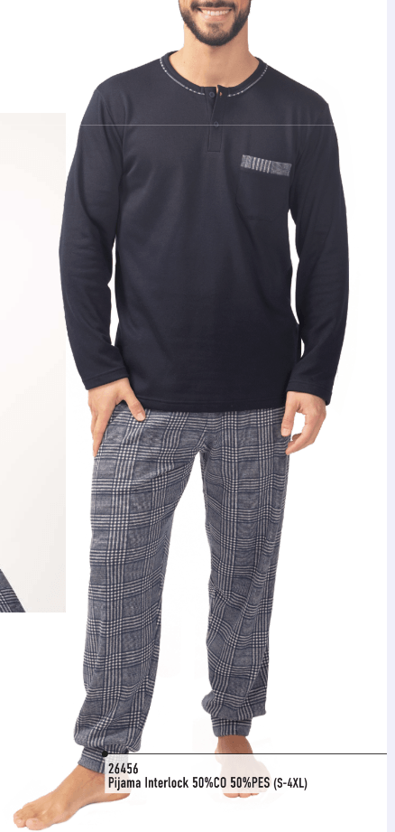 Pijama hombre Rachas & Abreu 26456 Negro