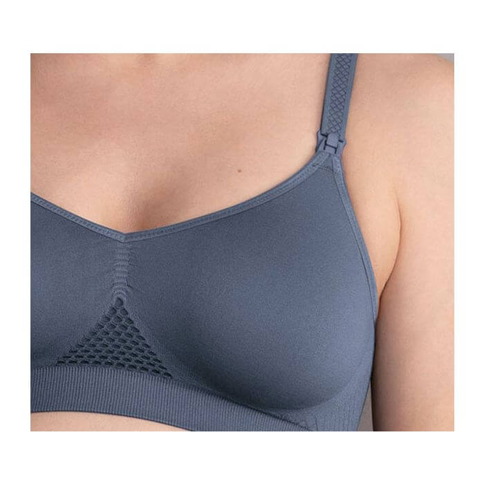 Sujetador de lactancia sin aros 5096 Seamless Gris cielo