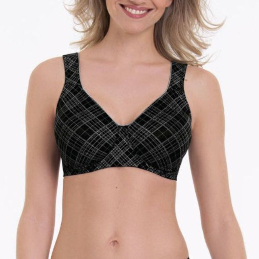 Sujetador Rosa Faia con aros 5246 Twin Art Black grey