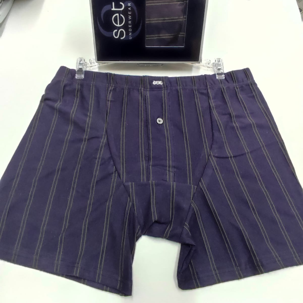 Calzoncillos boxer con bragueta SET 19484 Azul marino