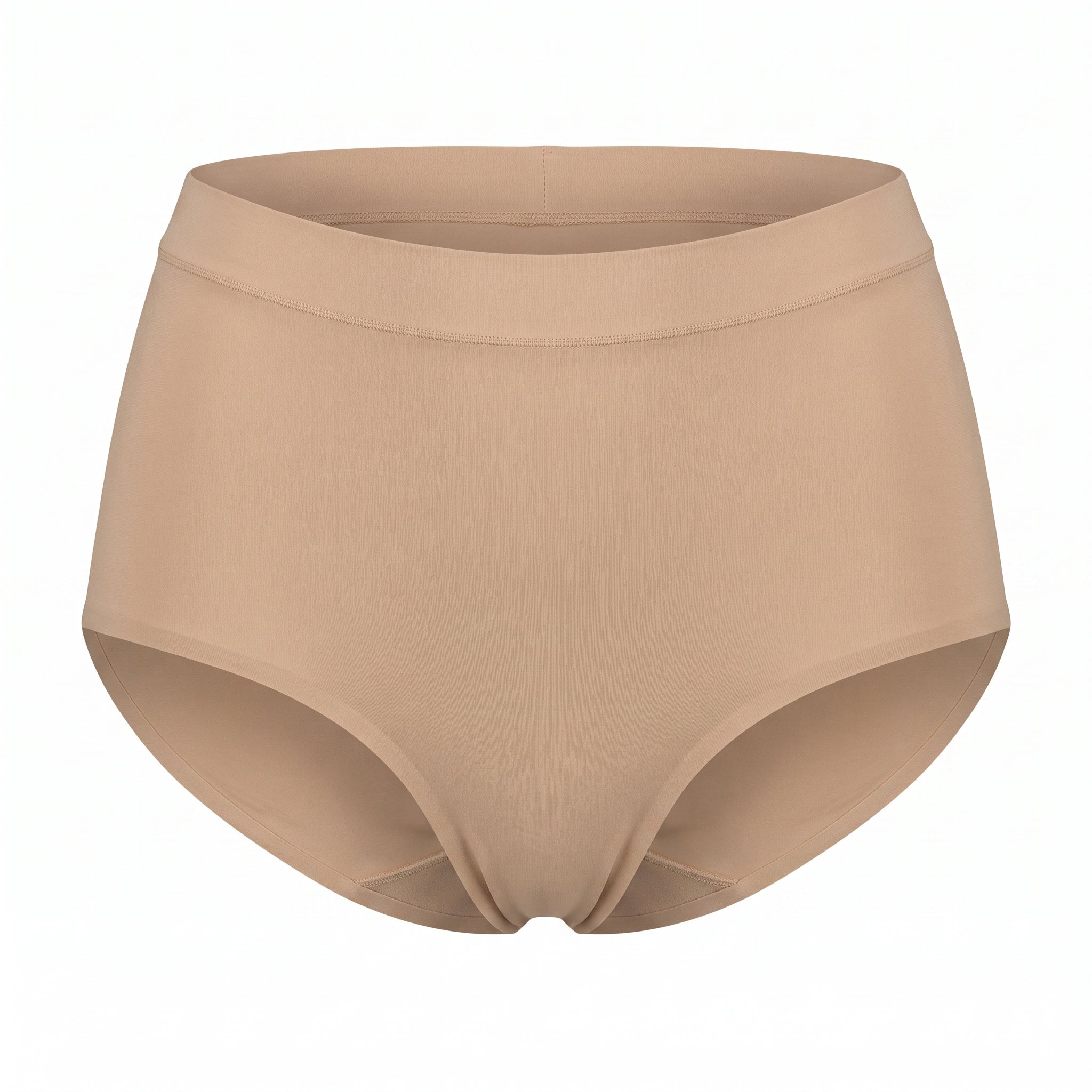Braga talle alto Essential Anita en color nude, diseñada para comodidad y sujeción diaria.