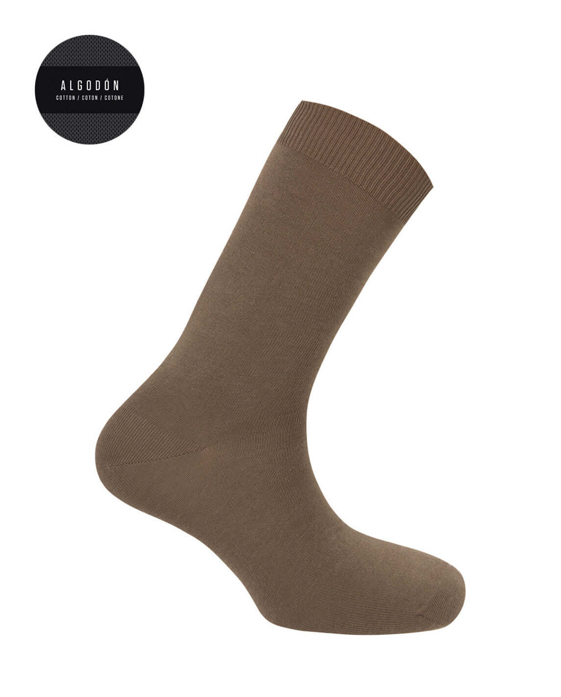 Calcetines unisex Algodón Punto Blanco 13454-10 39-44 Marron claro