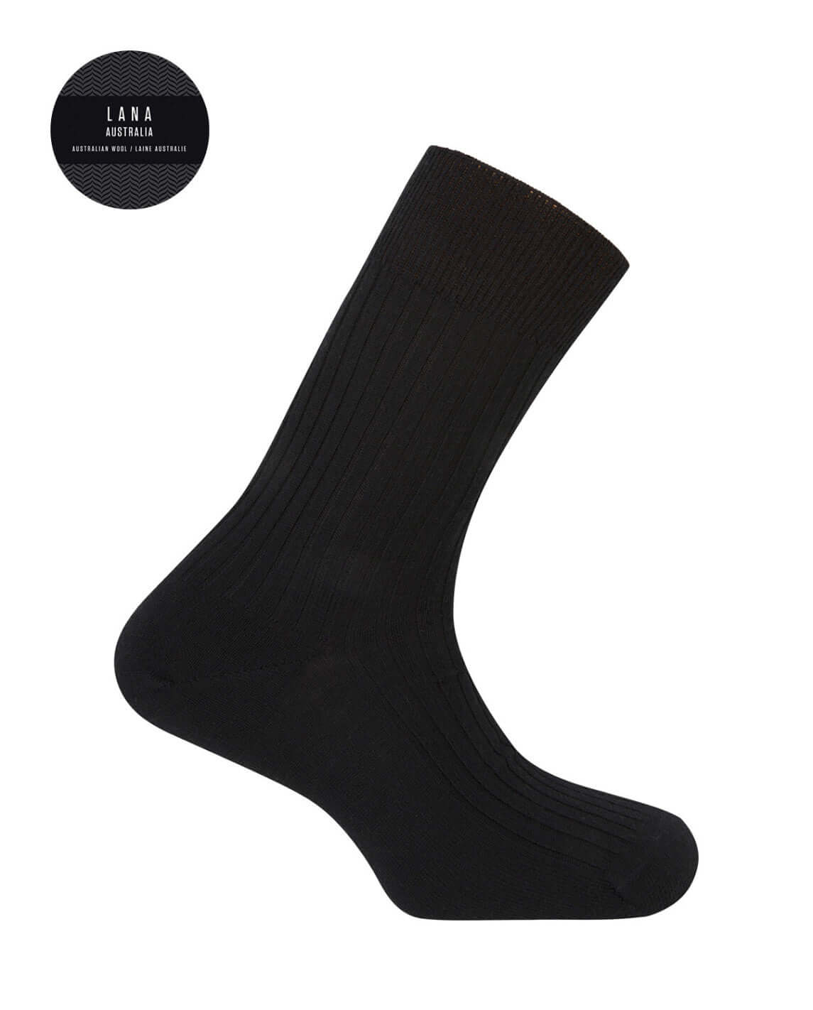 Calcetines hombre lana Australiana Punto Blanco 13300-10 Black