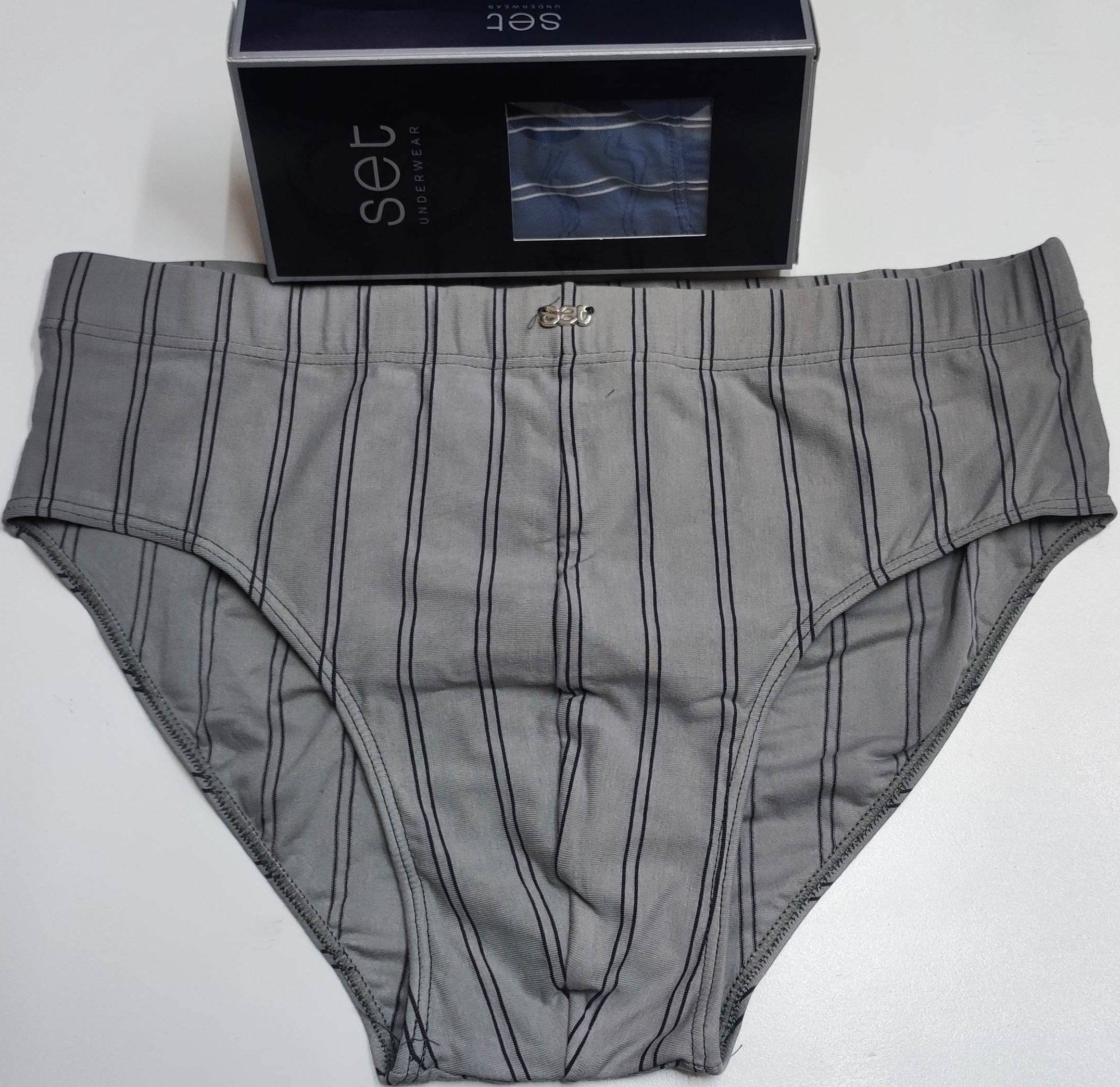 Calzoncillos slip SET hombre 13484 Gris oscuro