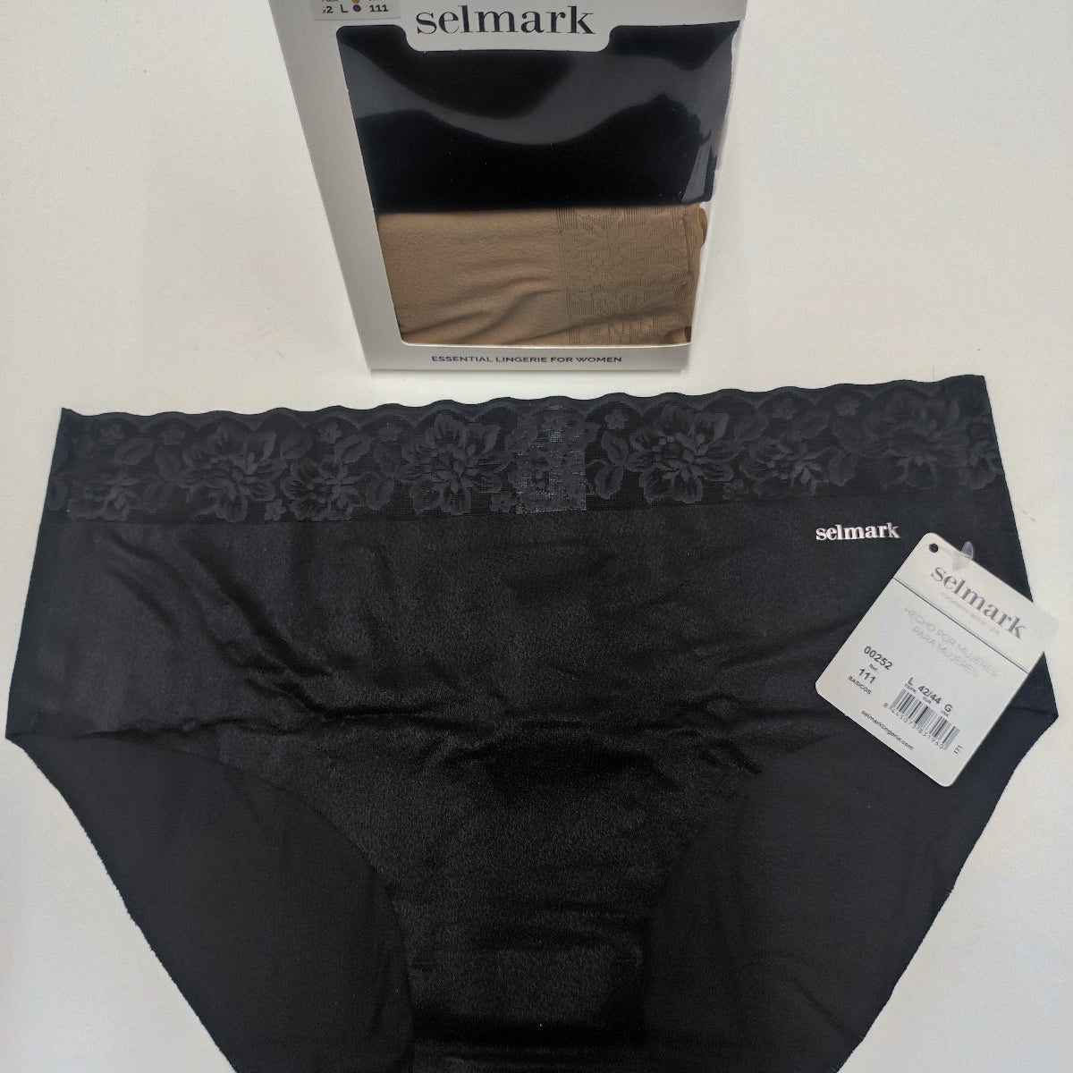 Pack 2 units Ultra invisible bikini panties Selmark 00252