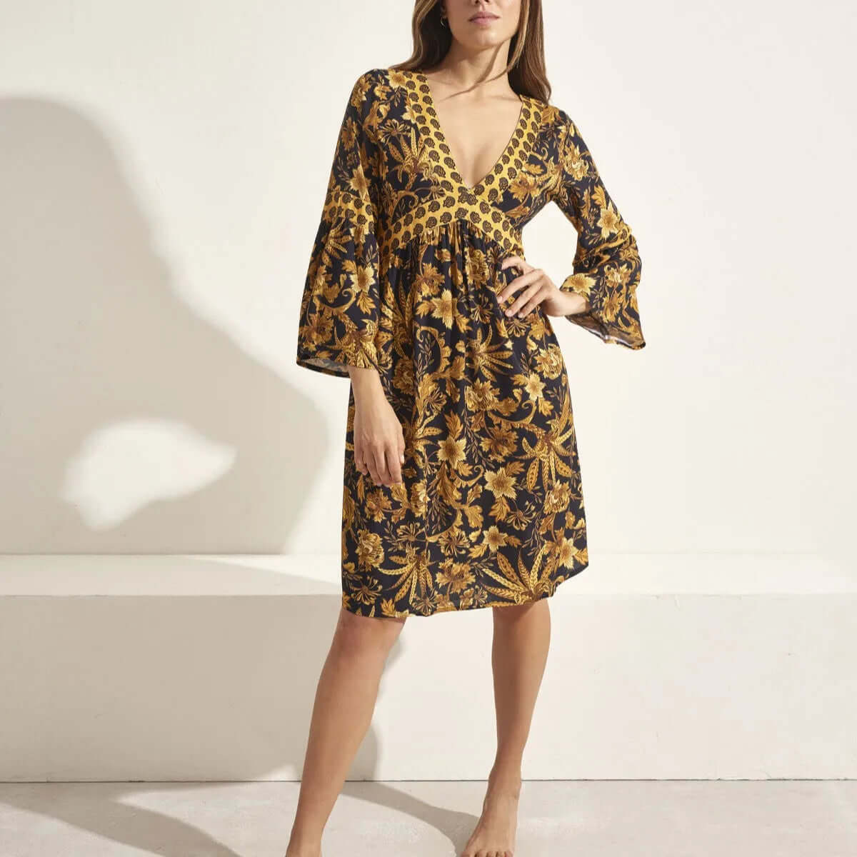 Vestido bluson Selmark BM298 Black