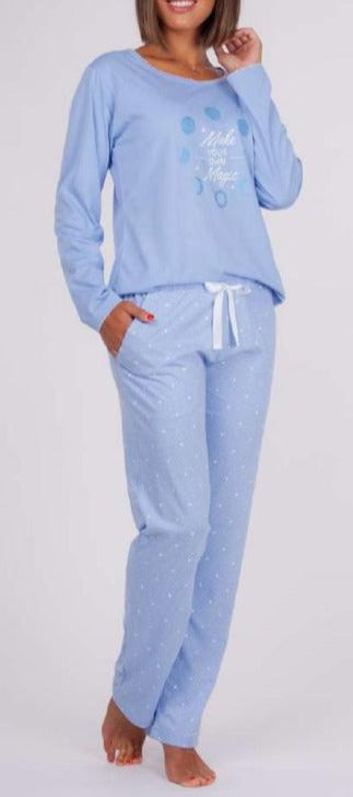 Pijamas mujer Rachas & Abreu 21309 Azul ⭐⭐✩✩✩