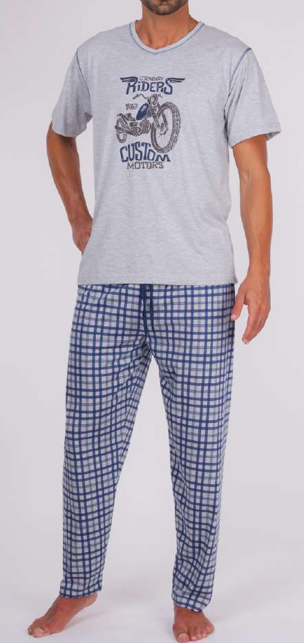 Pijamas hombre Rachas & Abreu 21401 Gris claro