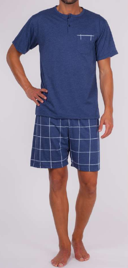 Pijama hombre corto Rachas & Abreu 21404 Azul
