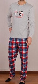 Pijamas hombre Rachas & Abreu 21473 Gris claro ⭐⭐⭐✩✩