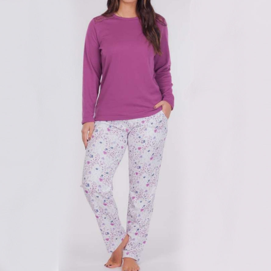 Pijamas mujer Rachas & Abreu 22367 Morado ⭐⭐⭐✩✩