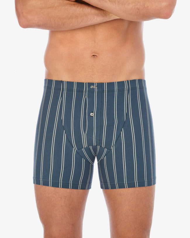 Calzoncillos boxer con bragueta SET 19484 Azul