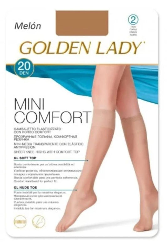 Media calcetín mujer Mini Comfort 20 DEN 2 pares Golden Lady
